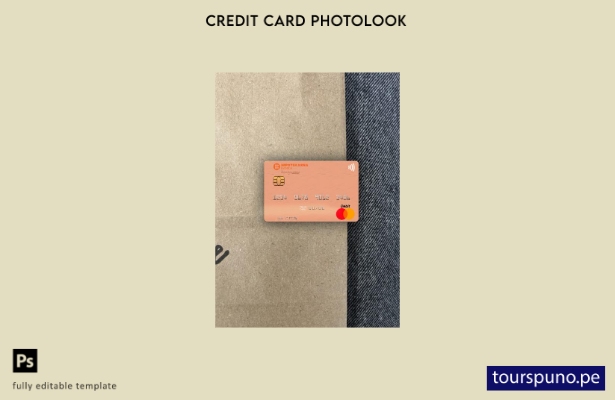 listo para imprimir Montenegro Hipotekarna Banka mastercard photolook plantilla 